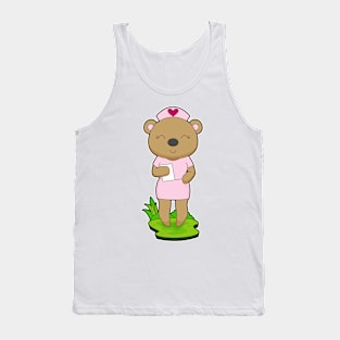 Bear Nurse Note Tank Top